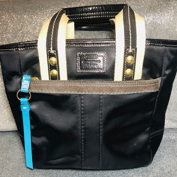 COACH A06M-126 Black NYLON MINI - Picture 1 of 8